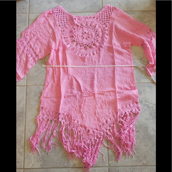 Tassel Beach Dress V Neck White Cover Up S… - Picture 12 of 16